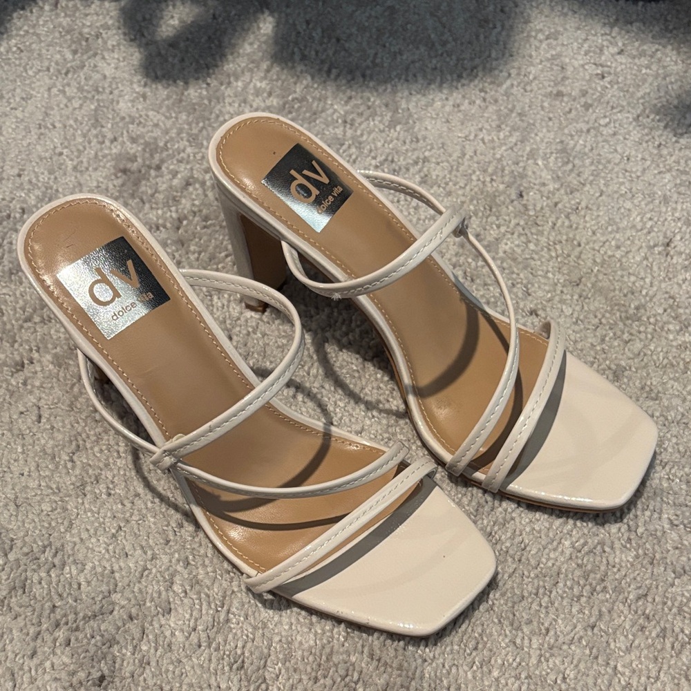 DV by Dolce Vita Beige Strappy Heels